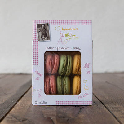 Macarons (Strawberry-Pistachio-Lemon) 