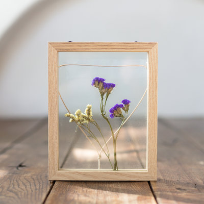 Fotolijst droogbloem paars