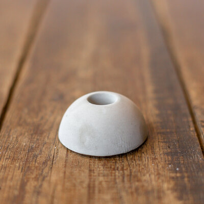 Bulb houder kaars grijs