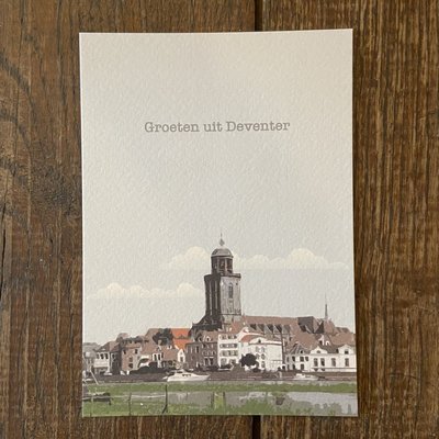 Ansichtkaart: Groetjes uit Deventer