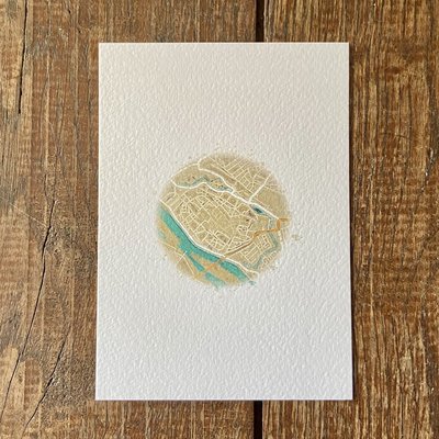 Ansichtkaart: Plattegrond Deventer kraft