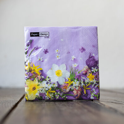 Servetten Purple Flower Servetten Purple Flower