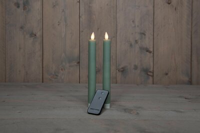 DINERKAARS B.O. 2ST ANTIEK JADE GREEN RUSTIEK WAX 23CM