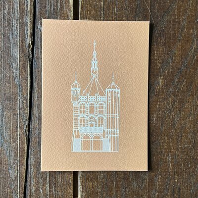 Ansichtkaart: Deventer Waag kraft