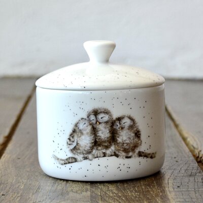 Voorraadpot laag Owlets - Wrendale Designs 