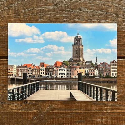 Ansichtkaart: Deventer IJsselkade steiger