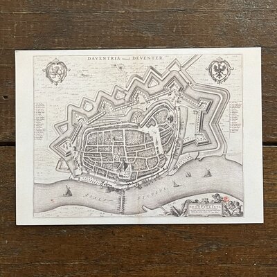 Ansichtkaart: Deventer Plattegrond