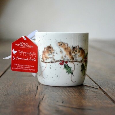 Wrendale mok Kerst muisjes