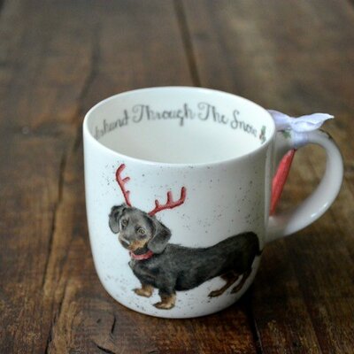 Wrendale mok Kerst tekkel