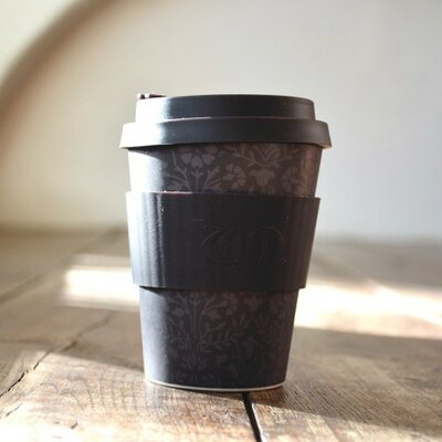 Ecoffee cup, William Morris , Black 350 ml