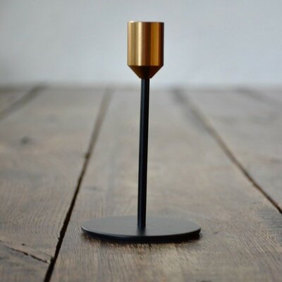 Kaarsen standaard zwart / goud