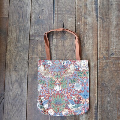 Boodschappentas - William Morris -  Strawberry Thief rood