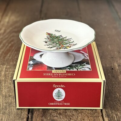 Spode kerst - schaal op voet Spode kerst - schaal op voet