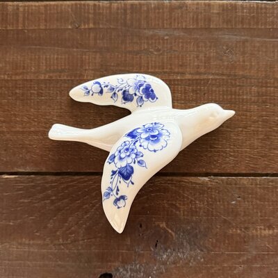 Heinen Wandvogel Delfts Blauw 4