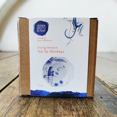Heinen Delfts blauw - Thee Tip Monkeys