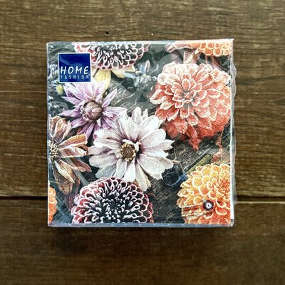 Servetten Herfst Bloemen roze Servetten Herfst Bloemen roze