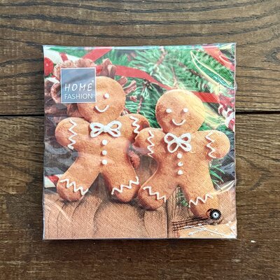 Servetten gingerbread mannetje Servetten gingerbread mannetje