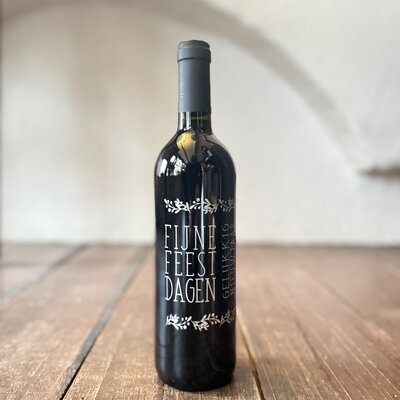 Rode wijn Fijne feestdagen 12% 75cl