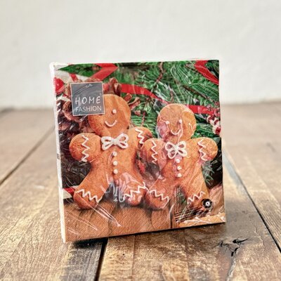 Servetten gingerbread mannetje